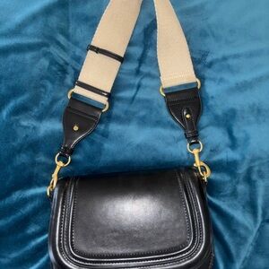 Zara Black Leather Crossbody
